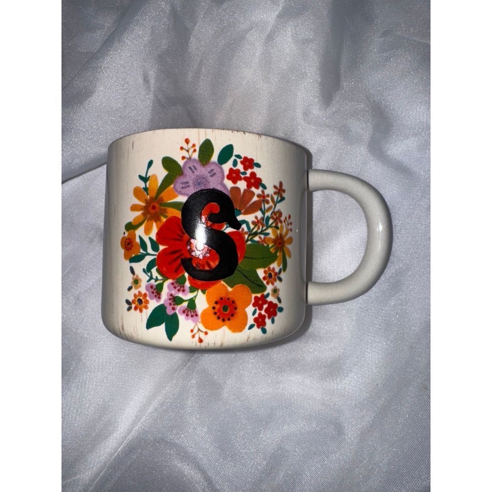 Natural Life S monogram coffee mug grateful message